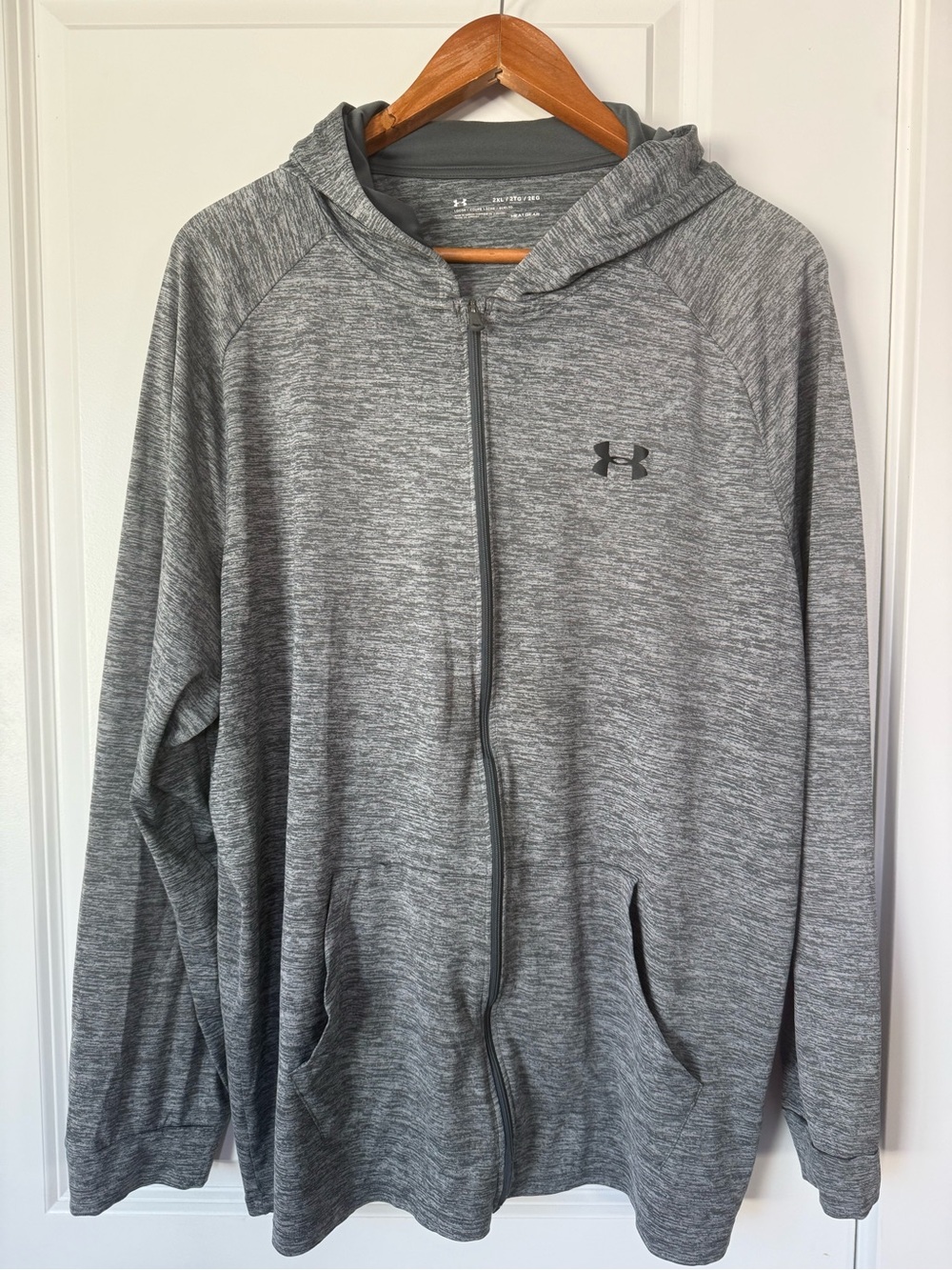 Under Armour Men’s Heather Gray Full Zip Hoodie Jacket